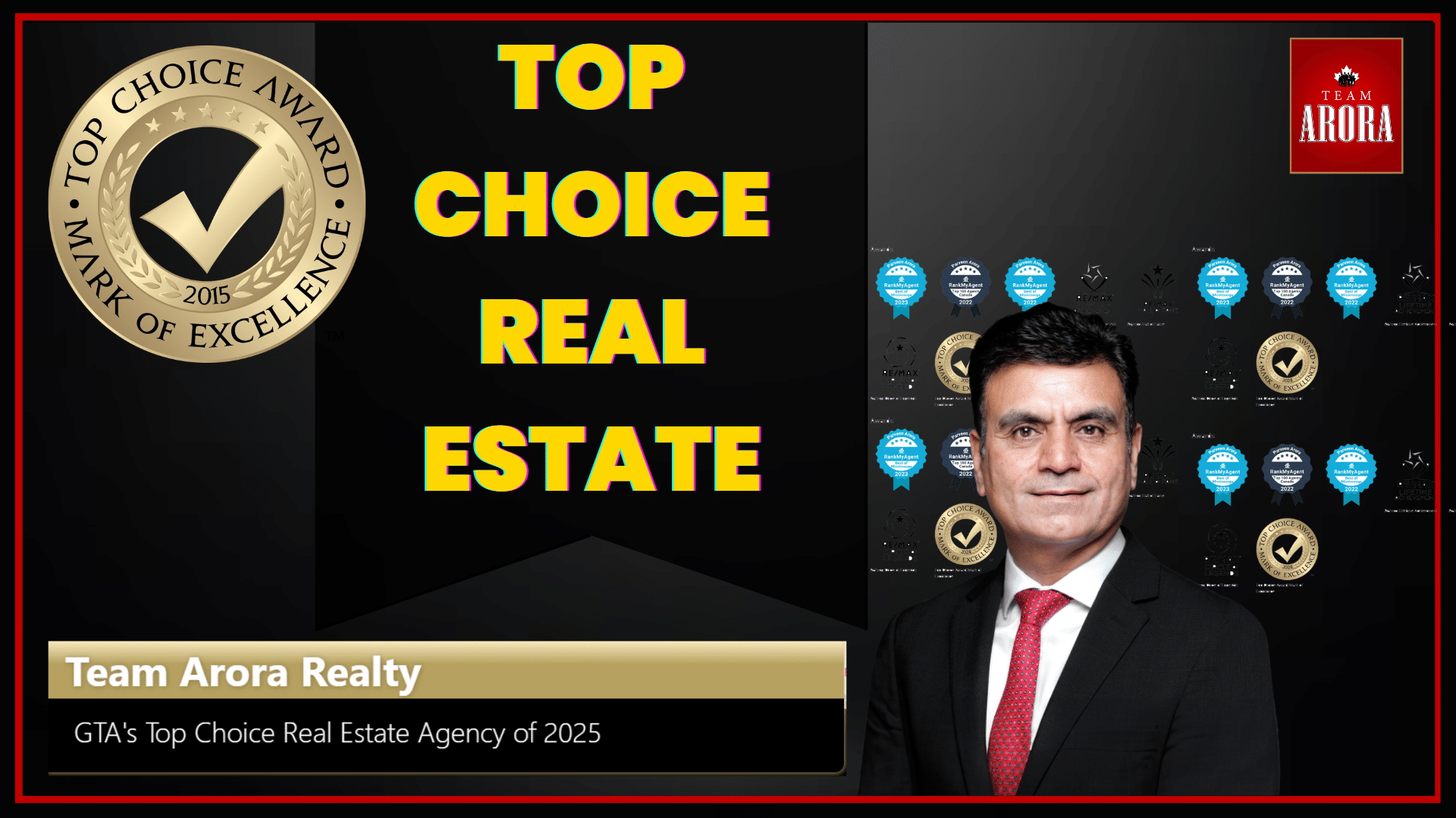 Celebrating Excellence: Team Arora Realty Wins GTA’s Top Choice Real Estate Agency of 2025!